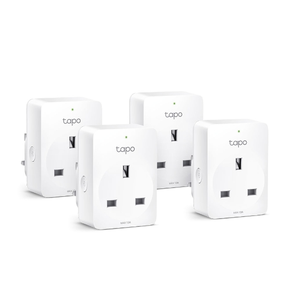 TP-LINK Tapo P100 V1.2 - Smart Plug (pakke med 4) - P100(4-PACK)
