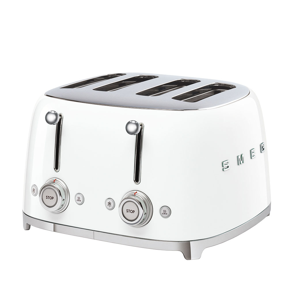SMEG TSF03WHEU Grille-pain 4 tranches Style années 50