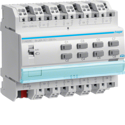 Hager TYA628C - -5 - 45 °C - Gray - IP20 - 65 mm - 90 mm - 1 pc(s)
