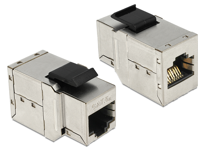 Delock 86166 - Silver - RJ45 - RJ45 - 35.2 mm - 17.1 mm - 21.2 mm - 86166