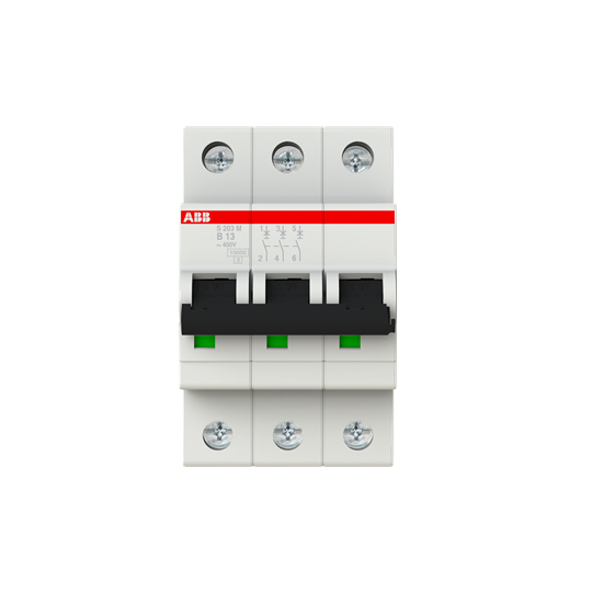 ABB S203M-B13 - Miniature circuit breaker - Type B - 25000 A - IP20