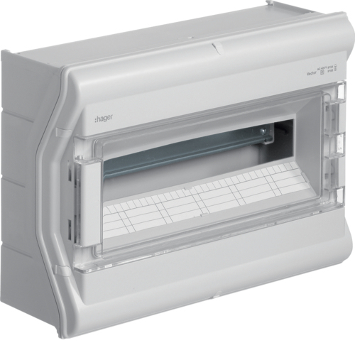 Hager VE118SN - Grey - Fabric - 418 mm - 151 mm - 302 mm