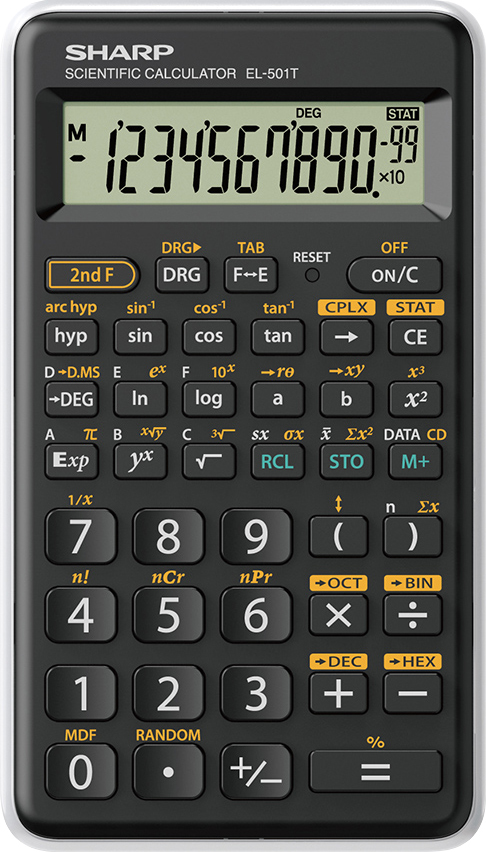 Sharp EL-501T - Pocket - Scientific Calculator - SH-EL501TBWH
