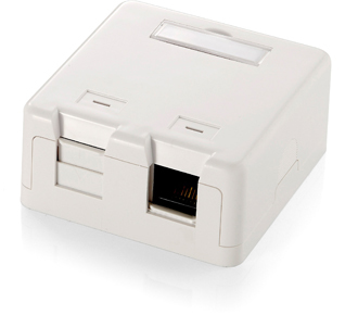 Boîtier de montage en surface Equip 2 ports Keystone - 65 mm - 63 mm - 30 mm - 39 g - 160 mm - 75 mm