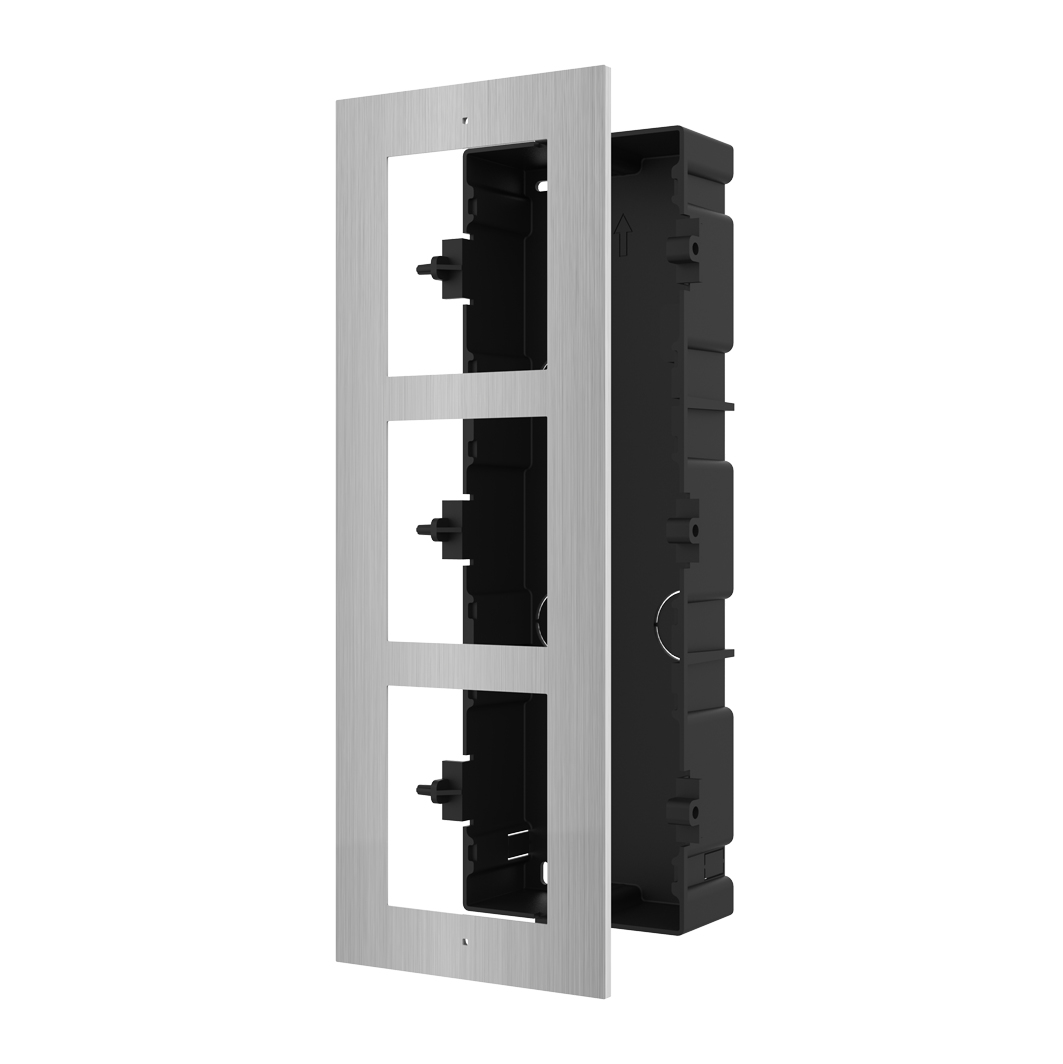 Poste de porte encastré Hikvision DS-KD-ACF3/S, triple
