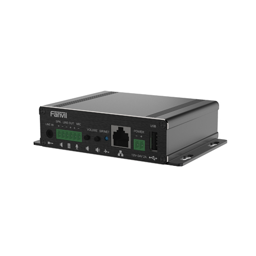 Fanvil PA3 - SIP v1 (RFC2543) - v2 (RFC3261) over UDP/TCP/TLS RTP/RTCP/SRTP STUN DHCP IPv6 PPPoE L2TP OpenVPN... - L2TP / OpenVPN - 10,100 Mbit/s - 10/100Base-T(X) - 3.5 mm - 3.5 mm - PA3