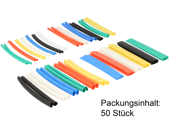 Delock 86279 - Cable tray - Black - Blue - Green - Red - Yellow - 50 pc(s) - 86279