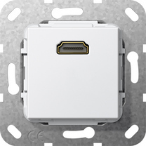 GIRA 566903 - HDMI - Blanc