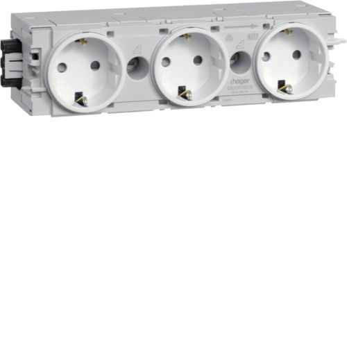 Hager GS30009016 - 2P - Blanc - Polyamide - IP20 - 250 V - 16 A