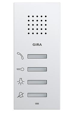 GIRA 125003 - Sans fil - 0 - 50 °C - Blanc - Acier inoxydable - CA/CC - 55 mm