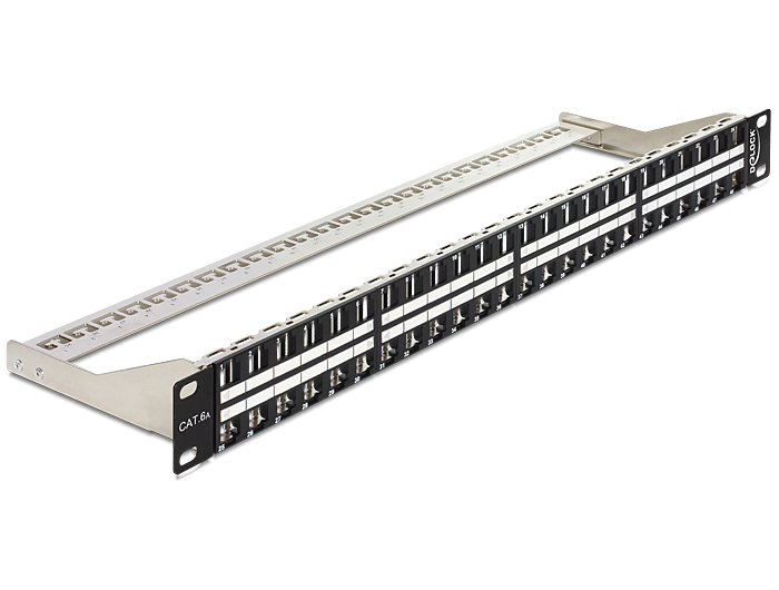 Delock 43280 - Black - Rack mounting - 2U - 482 mm - 150 mm - 44 mm - 43280