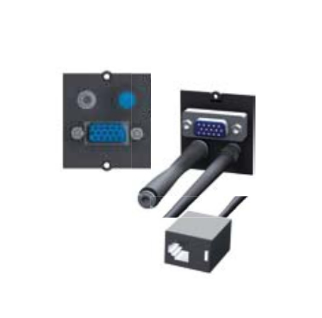Bachmann 917.134 - VGA + 3.5 mm - Black, Blue