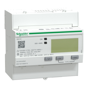 Compteur d'énergie APC IEM3100 3P+N 63A A9MEM3100