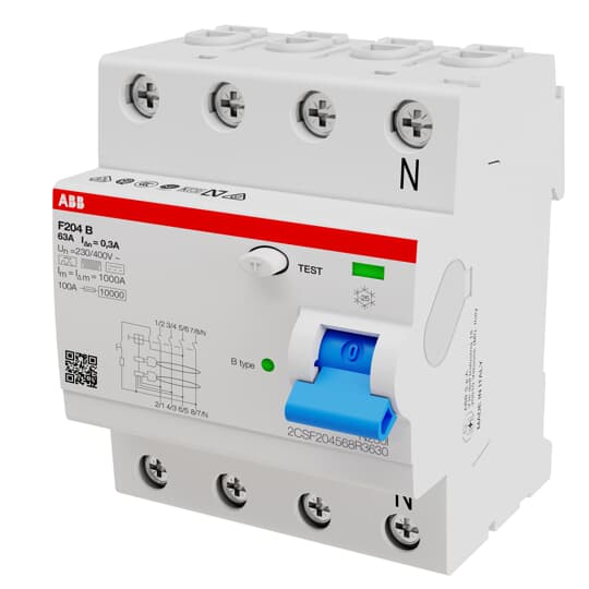 ABB F204 B-63/0.3 - Residual-current device - IPX4