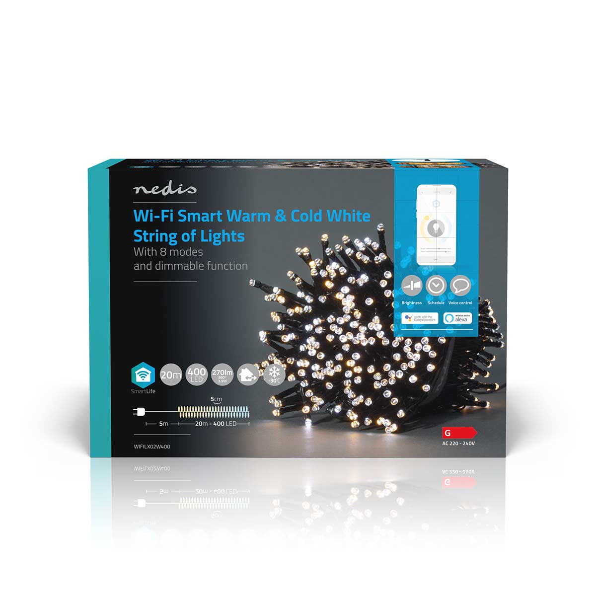 Nedis WIFILX02W400 LED Chain 400