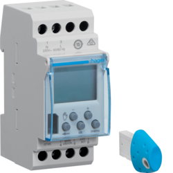 Hager EGK103 - Minuterie - Moteur monophasé - Filaire - Gris - Plastique - IP20