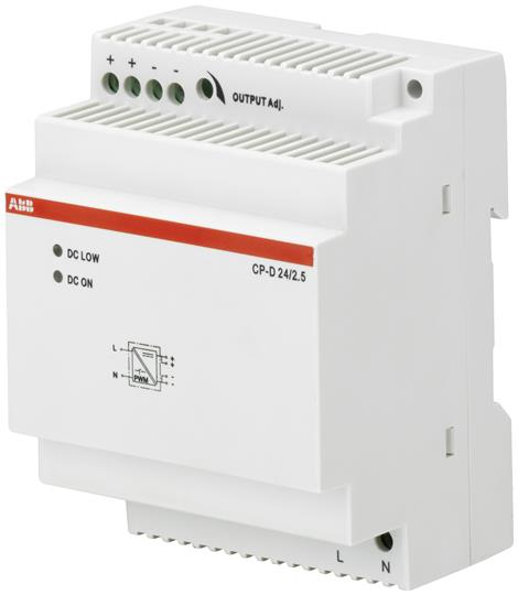 ABB CP-D24/2.5 - 60 W - White - 71 mm - 57.5 mm - 91 mm - 252 g