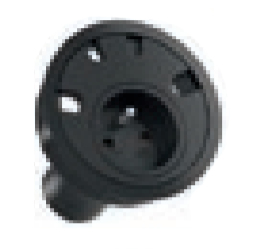 Bachmann LOOP IN - 2 m - Intérieur - Plastique - Noir - 1 prise secteur - 89 mm