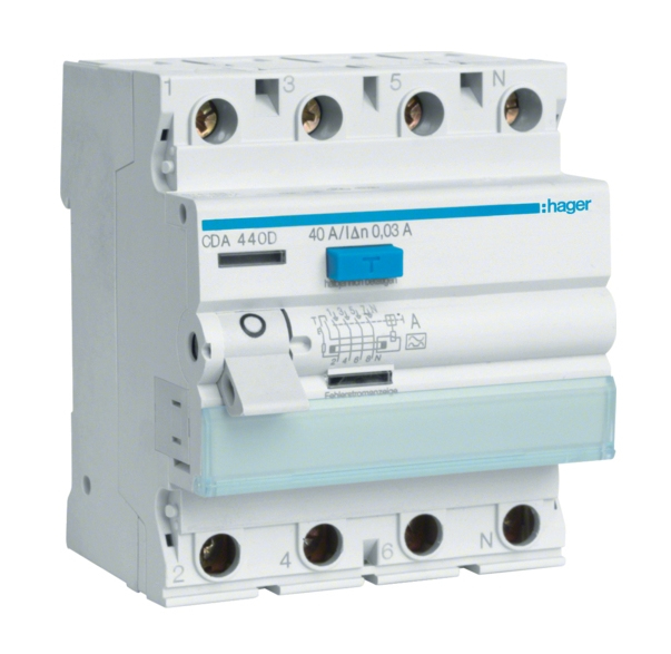 Hager CDA440D - Type A - 230/400 V - CDA440D