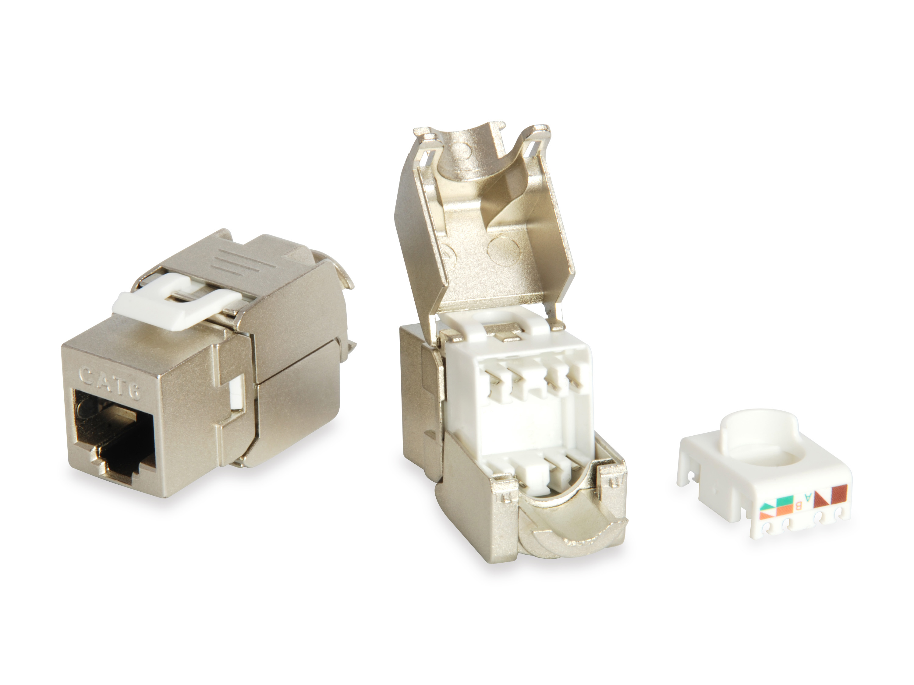 Jack Keystone blindé Equip Cat. 6 sans outil - RJ-45 - LSA - Aluminium