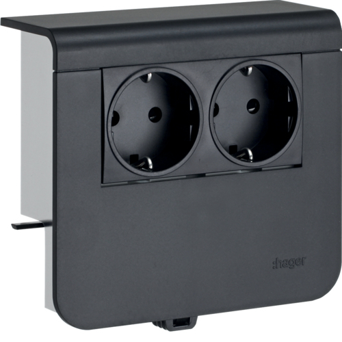 Hager SL200559009011 - Graphite - Plastique - CE - 130 mm - 115 mm