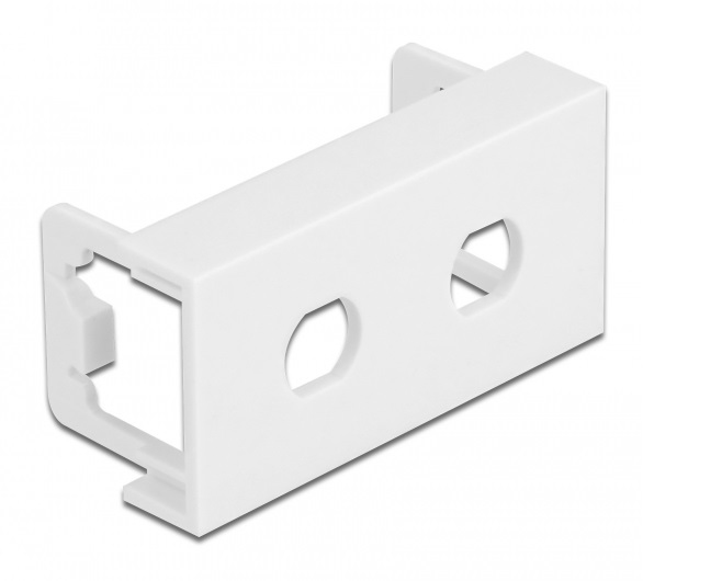 Delock 81366 - White - Polycarbonate (PC) - Screwless - Universal - 22.5 mm - 22 mm - 81366