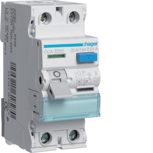 Hager CCA225D - Dispositif différentiel résiduel - Type A