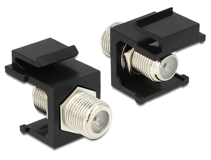 Delock 86350 - Noir - Argent - F - F - 25,5 mm - 16,3 mm - 22,3 mm