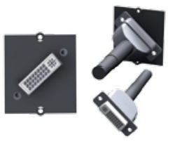 Bachmann DVI-I F/F - DVI-I - DVI-I - 0,1 m - Noir