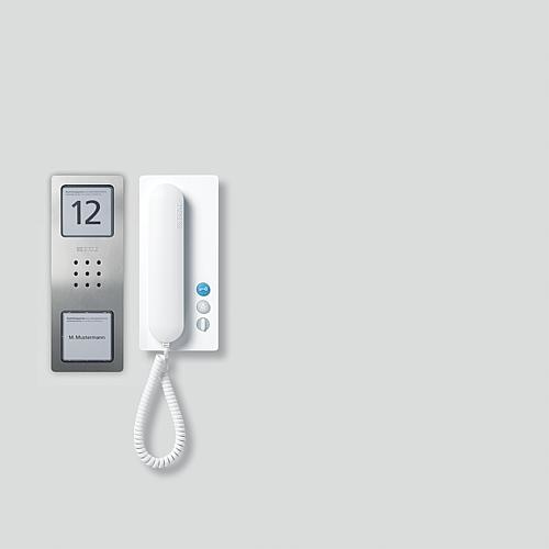 Kit Siedle CA 812-1 E/W - Fil - Acier inoxydable, blanc - Mural