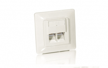 Equip Cat. 5e Façade modulaire allemande - RJ-45 - 5e - -40 - 80 °C - Blanc - ABS synthétique - 80 mm