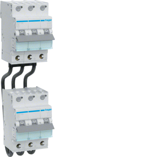 Pont de connexion Hager KC325 3 pôles 10 mm²