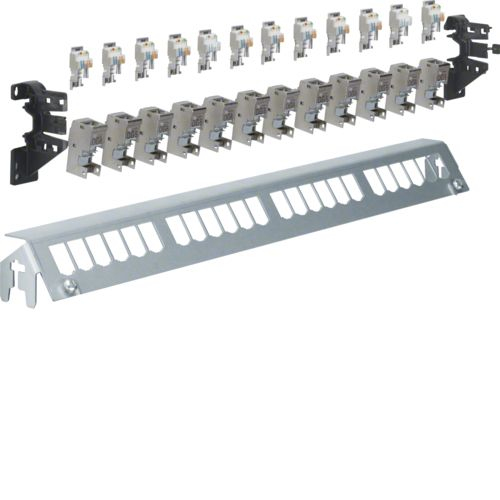 Hager FZ24MM - RJ-45 - Gris - Montage en rack - 1U - 480 mm - 60 mm