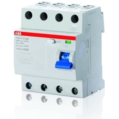 ABB F204 F-63/0.03 - Residual-current device - Type S - IP2X - 230 / 400 V