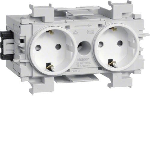 Hager GS20019016 - 2P - Blanc - Polyamide - IP20 - 250 V - 16 A