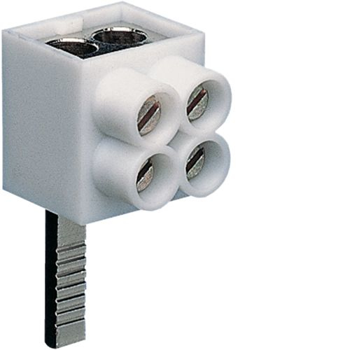 Hager KF82A - Borne à broches - Droite - Femelle - Blanc - 16 mm² - 10 mm²