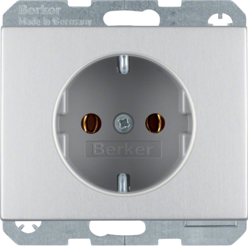 Berker 47157003 Prise murale Type F 16A IP20 Aluminium