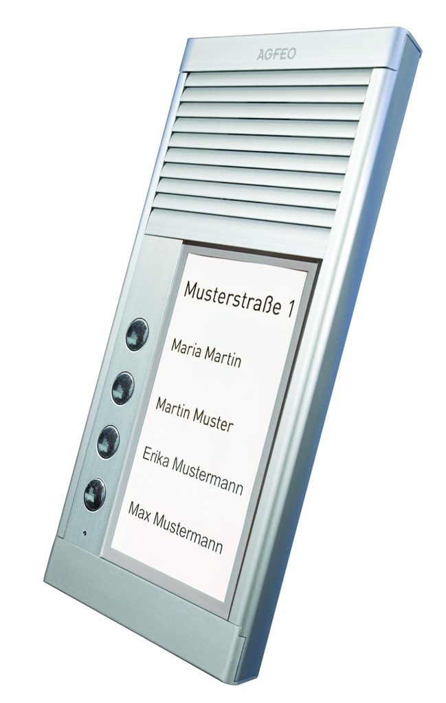 AGFEO DoorSpeak 4 - Wired - IP33 - Silver - Wall - 115 mm - 235 mm