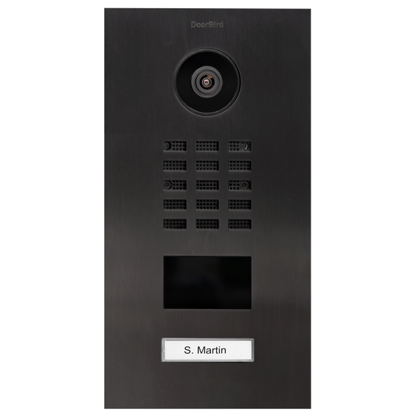 Doorbird D2101V - Black - IP65 - Stainless steel - Buttons - Vertical - Outdoor
