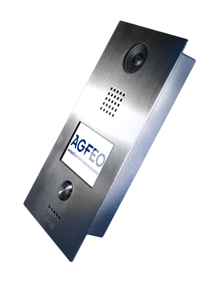 AGFEO IP-Video TFE 1 - 8.89 cm (3.5") - TFT - 480 x 320 pixels - Silver - IP65 - Buttons