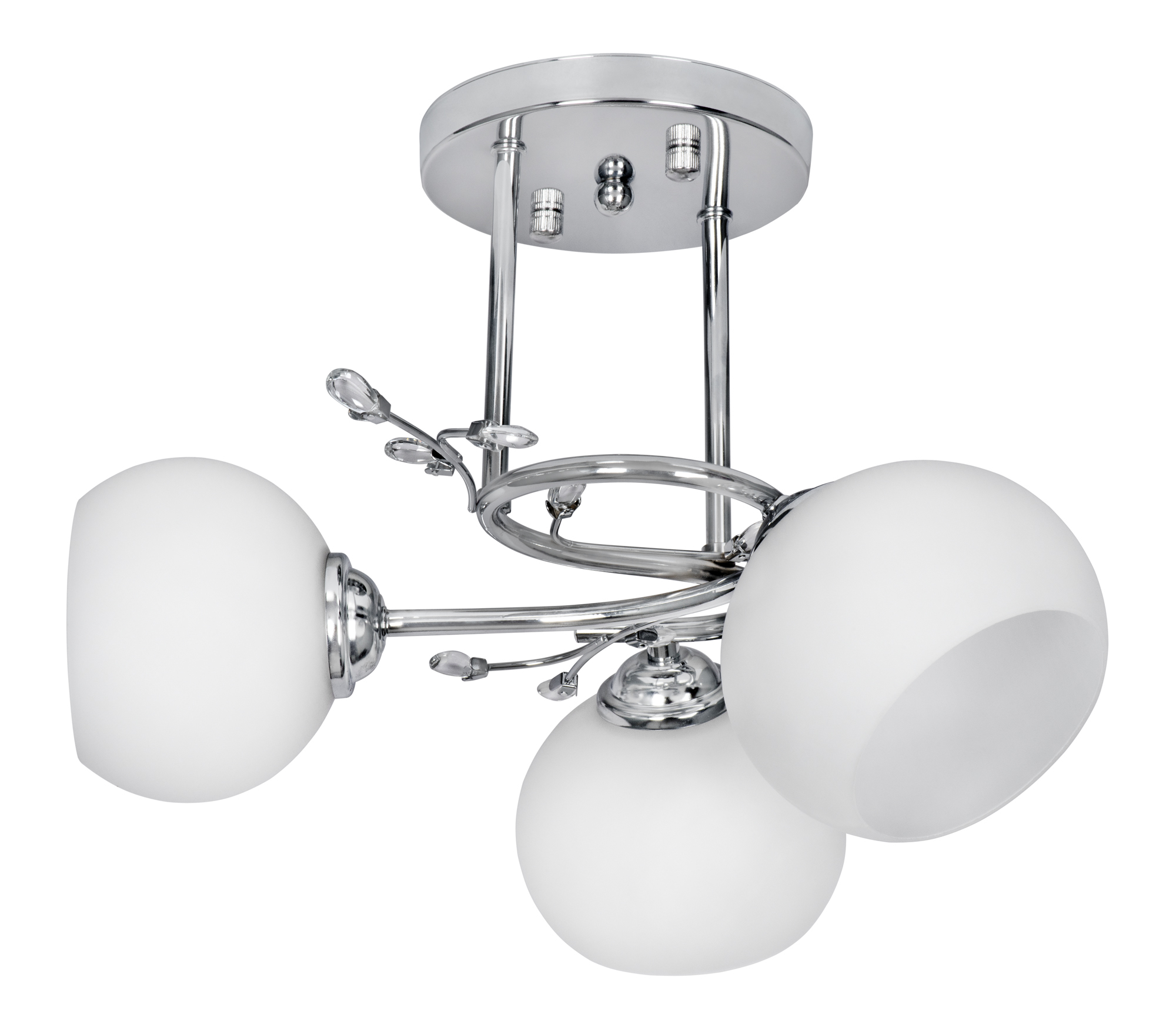Plafonnier IRMA Activejet nickel 3xE27 pour salon