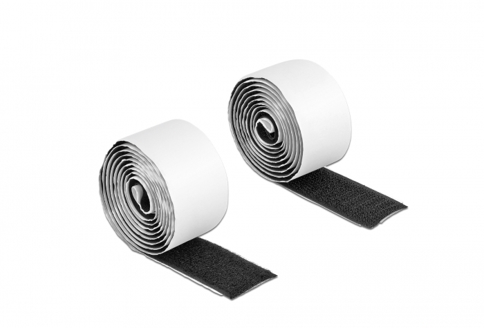 Delock 19060 - Plastique - Noir - Blanc - 25 mm - 1 m - 1 pièce(s) - Sachet