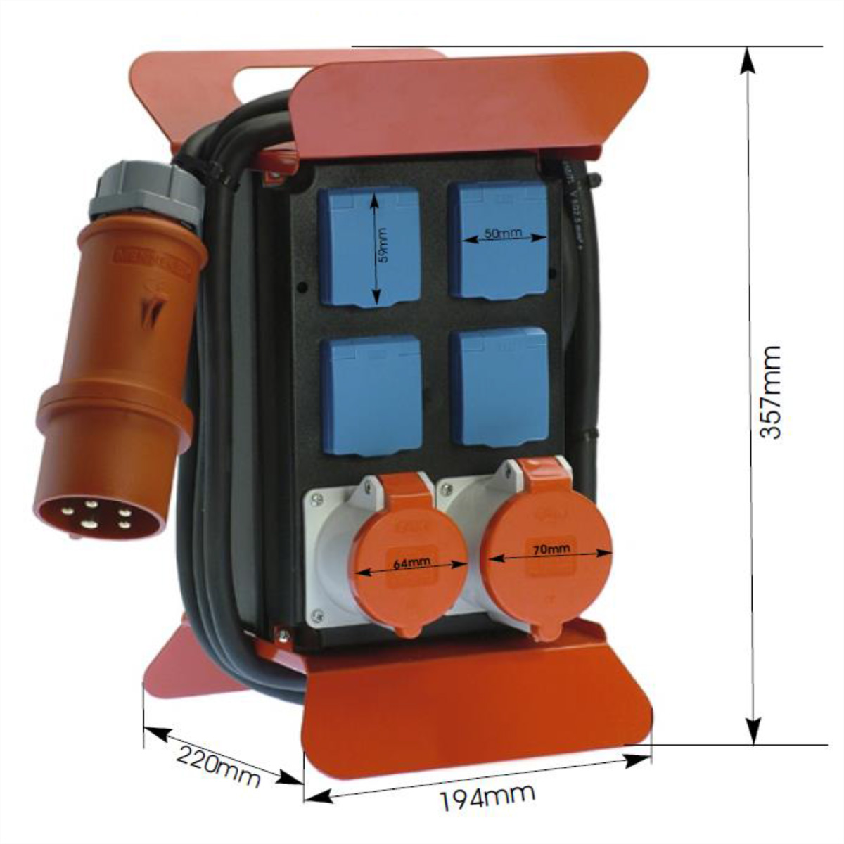 Bachmann strömfördelare Stecky 400V CEE - 349009