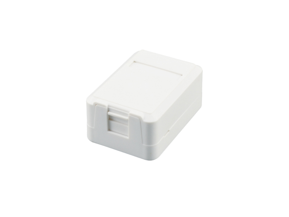 Equip Surface Mount Box Cover for 1 Keystone Jack White
