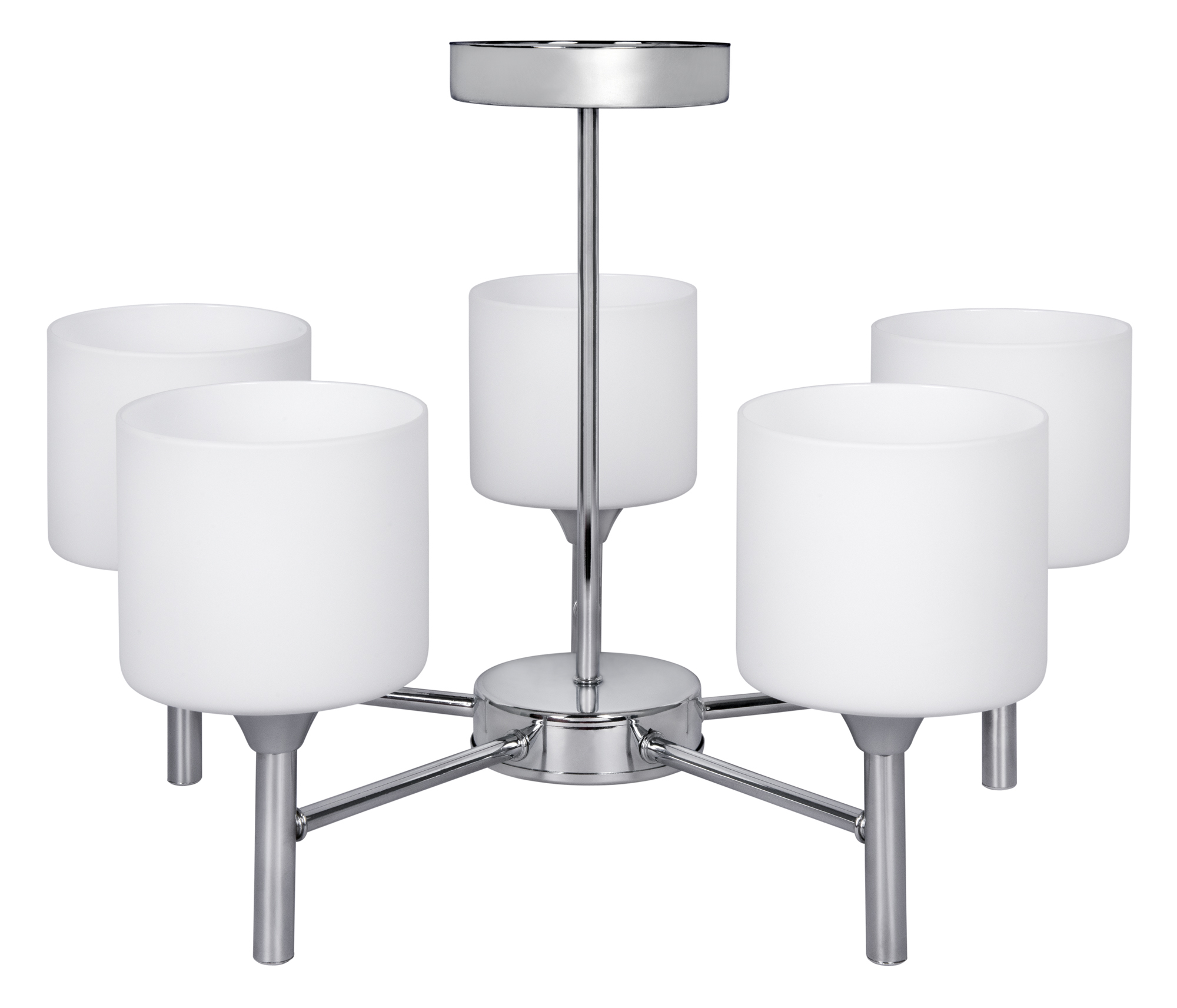 Activejet MIRA plafonnier chrome 5xE27 pour salon