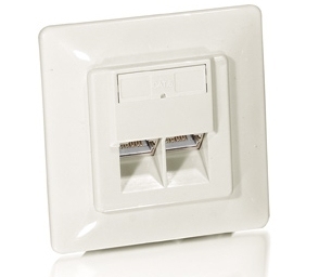 Ensemble de prises modulaires allemandes Equip Cat. 5e - RJ-45 - 5e - Blanc - Plastique - 80 mm - 39 mm