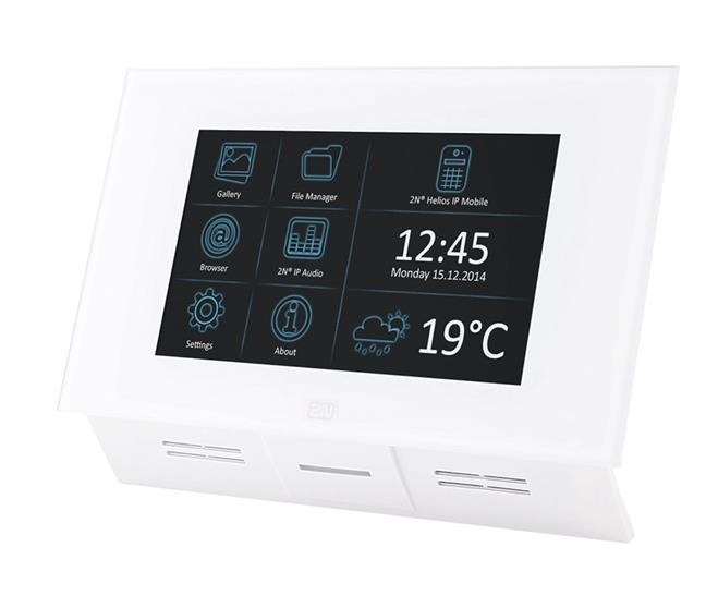 2N Écran tactile intérieur blanc pour communication intérieure