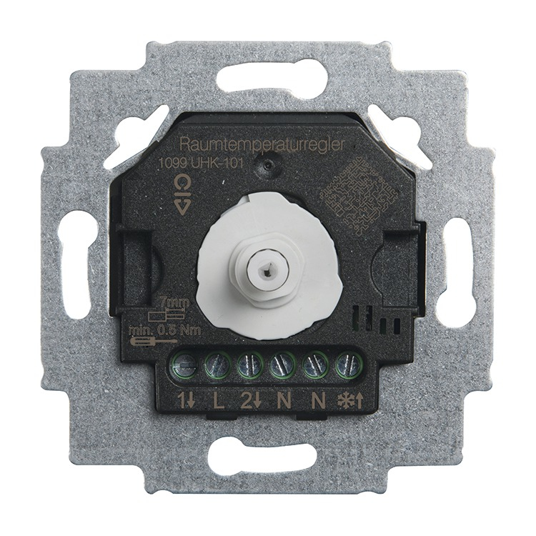 BUSCH JAEGER 1099 UHK-101 - Thermostatic actuator - Flush-mounted - IP20 - Black - Grey - AC - 230 V