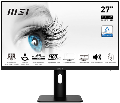 MSI PRO MP273AP 27" 100Hz FHD IPS Monitor - PRO MP273AP