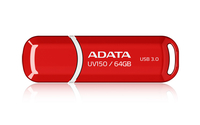 ADATA UV150 64GB USB 3.2 Gen 1, avec couvercle, 9g, rouge